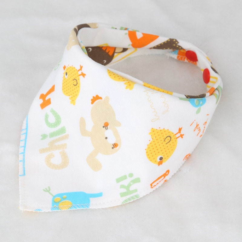 Baby Bibs Cotton Triangle Double Layers Cotton